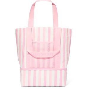 Victoria's Secret Pink and White Tote Bag